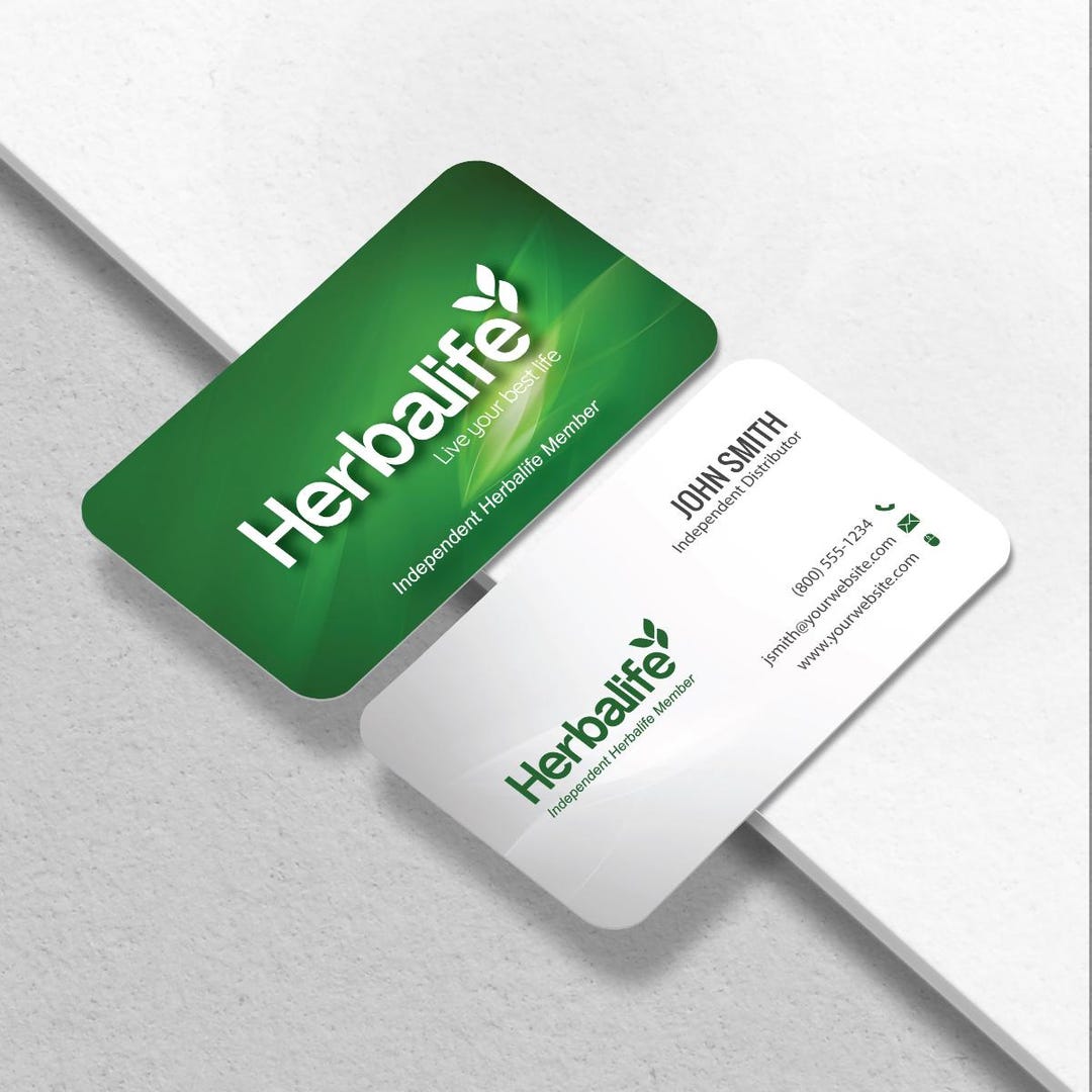Herbalife Business Card – Custom Design, Free US Shipping - Etsy
