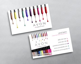 Avon Business Card - Independent Sales Representative Business Card Design - Free U.S. Shipping