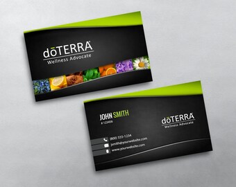 doTERRA Business Card - Wellness Advocate Business Card Design - Free U.S. Shipping
