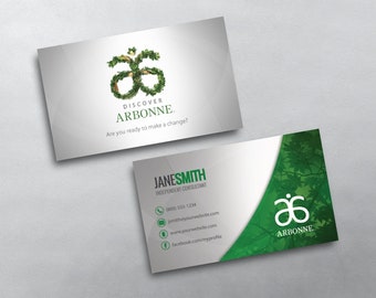 Arbonne Business Card - Independent Consultant Business Card Design - Free U.S. Shipping