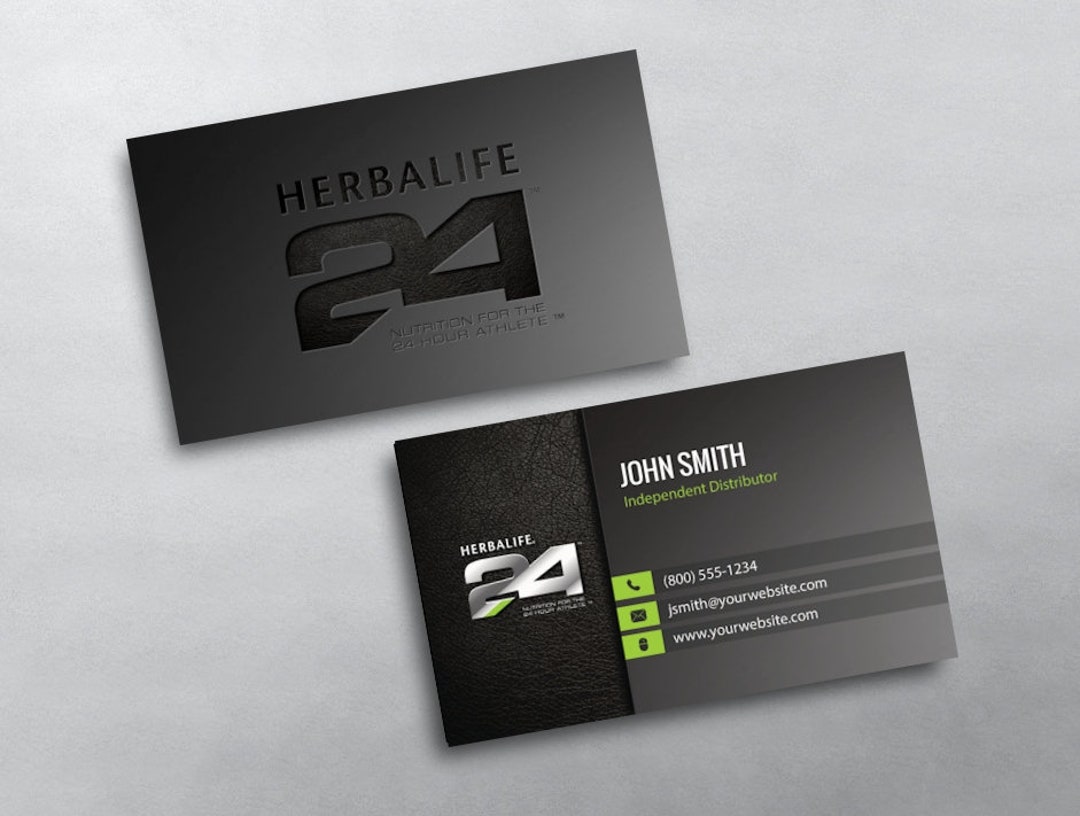 Herbalife Business Card Independent Distributor Business Etsy