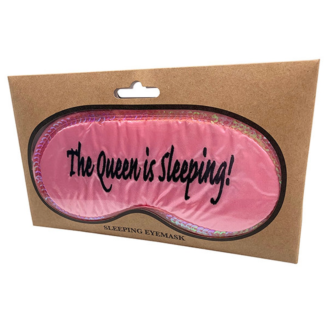 Queen is Sleeping Eye Mask Gifts for Girlfriend Sleep Mask Etsy UK