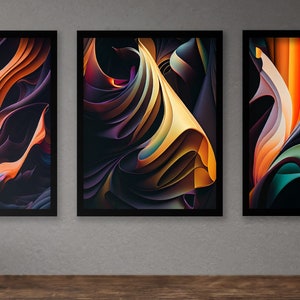 AI erzeugt moderne Kunst, Canva Vorlage, druckbare Wandkunst, Wohnkultur, abstrakte Kunst, Digitaldruck, Ai Art, Ai Art Art, moderne Kunst