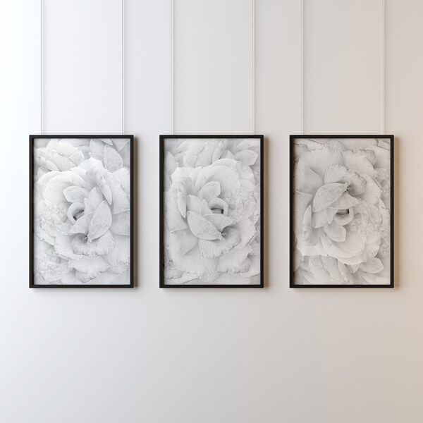 Grey White Wall Art Etsy