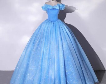 Cinderella Dress | Princess dress|Best gift|Romantic prom dress|Wedding gown|Ball gown| Cinderella costume