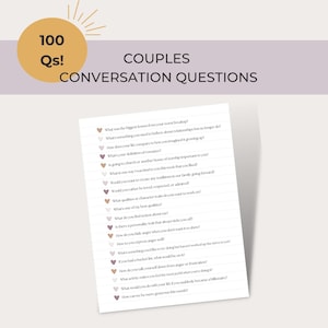 Couple Questions and Conversation Starter | Relationship Questions and Game for Date Night | Therapy and Coaching tools