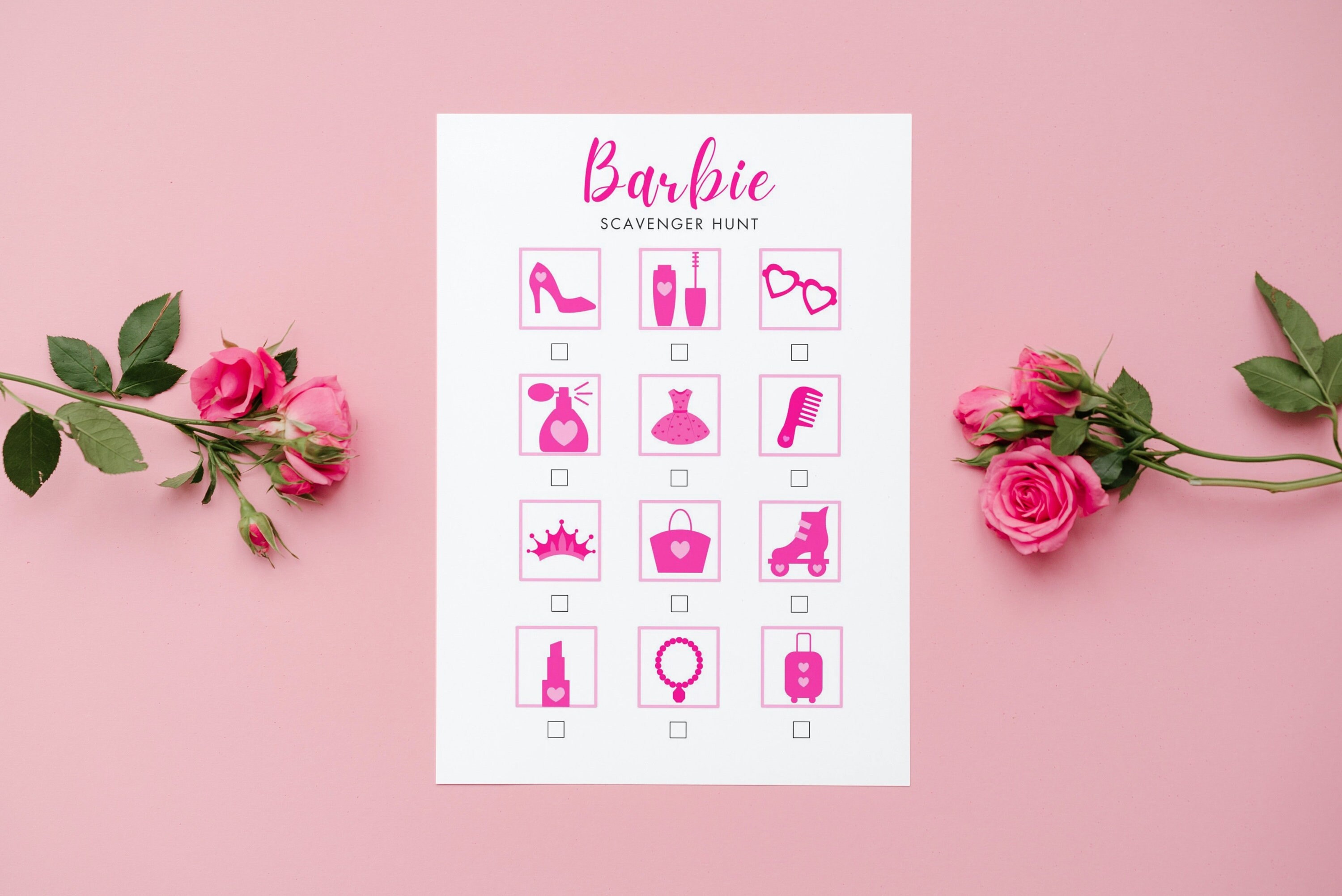 Barbie Printable Scavenger Hunt & Party Game Instant - Etsy Australia