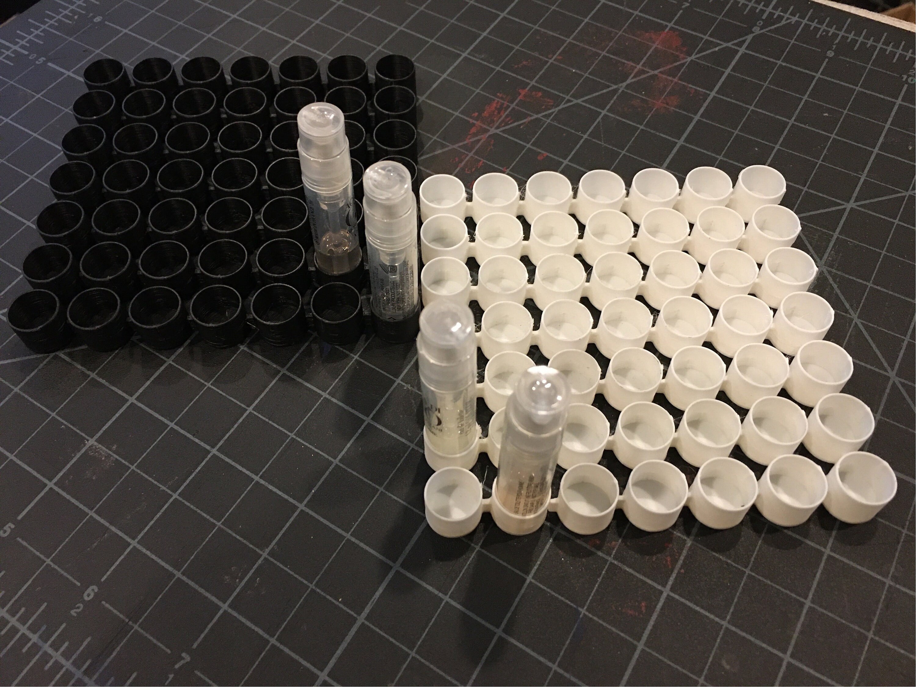 7x7 Sample Spray Vial Holder for 1ml Perfume / Cologne With Spray Caps ...