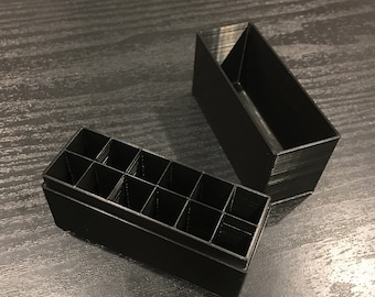 sample spray vial holder 1ml with lid for up to 12 perfume / cologne bottles with spray caps