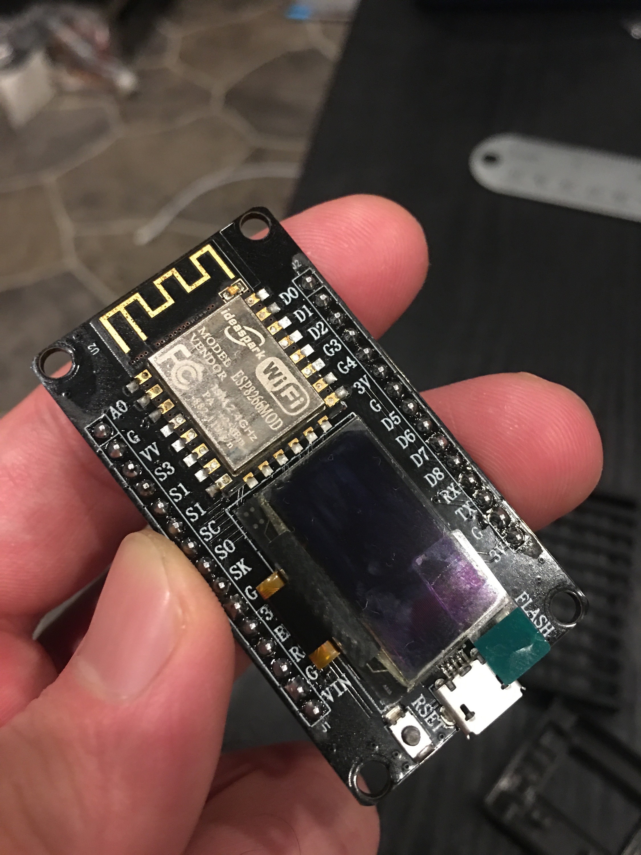 Esp8266mod nodemcu ideaspark dev board 0 96 oled wi fi etsy
