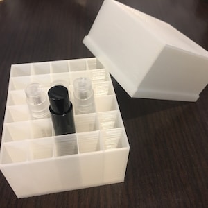 sample spray vial holder 1ml with lid for perfume / cologne bottles with spray caps