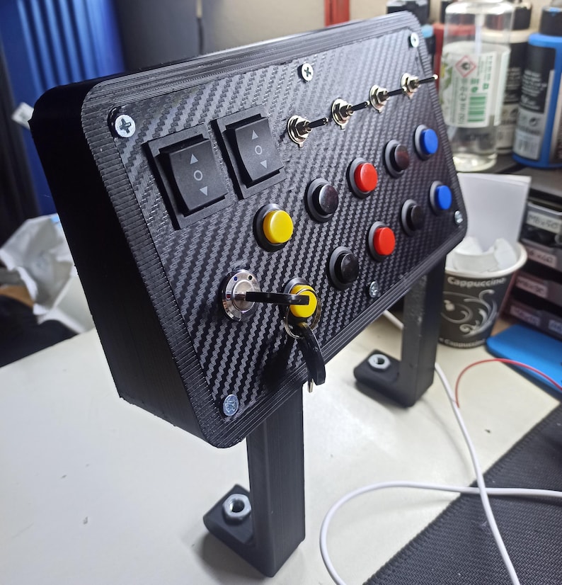 24-function Sim Racing Button Box | 3D Printed USB Control Panel - Etsy