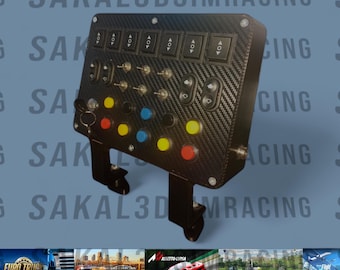 44-Switch Button Box for Sim Racing – 3D Printed Game Controller