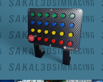 24-Function Sim Racing Button Box | USB Plug & Play - Sim Race - Thrustmaster - Logitech - Fanatec - Moza