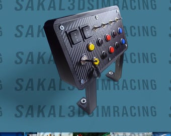 24-funkcyjny symulator wyścigów z przyciskami | Panel sterowania USB drukowany w 3D