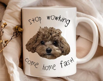 Custom Pet Portrait Mug, Personalized Dog or Cat Photo Cup, Unique Gift for Dog/Cat Moms, Birthday Gift for Pet Lovers