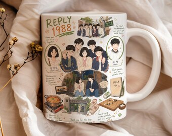 Reply 1988 Mug, Korean Drama Gift, K-Drama Fan Cup, Nostalgic Ssangmun-dong 11oz Mug, Cozy Drama Lover Gift