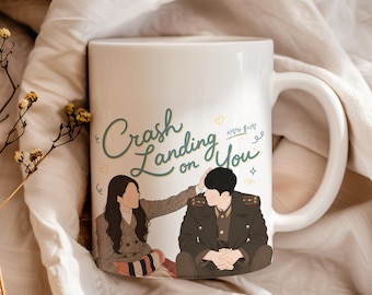Crash Landing on You Mug, Korean Drama Coffee Mug, Ri Jeong Hyeok Yoon Se Ri Gift, Hyun Bin Son Ye Jin Cup, KDrama Fan Gift