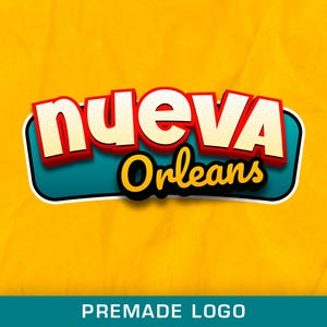 Logo Design N Orleans Blue | Custom logo Design for Small Businesses | Cartoon logo perfect for sublimation designs or Podcast.