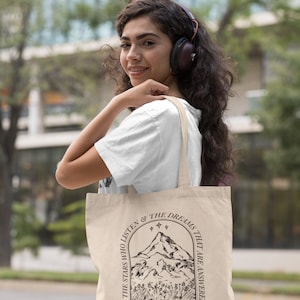 ACOTAR Tote Bag | City of Starlight Velaris Tote Bag, A Court of Thorns and Roses, Crescent City, Bookish Tote Bag
