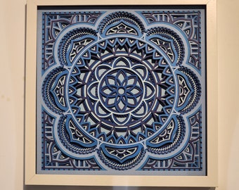 Mandala Decor, Mandala Art, 3D Layered Art