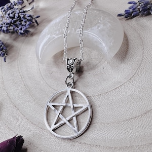 Gothic Silver Pentagram Necklace, Pentacle Necklace, Pentagram Jewellery, Gothic Necklace, Witchy Necklace, Witchy Jewellery, Pagan, Wicca