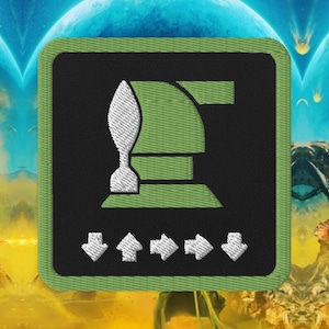 Helldivers 2: Mortar Sentry Embroided Patch