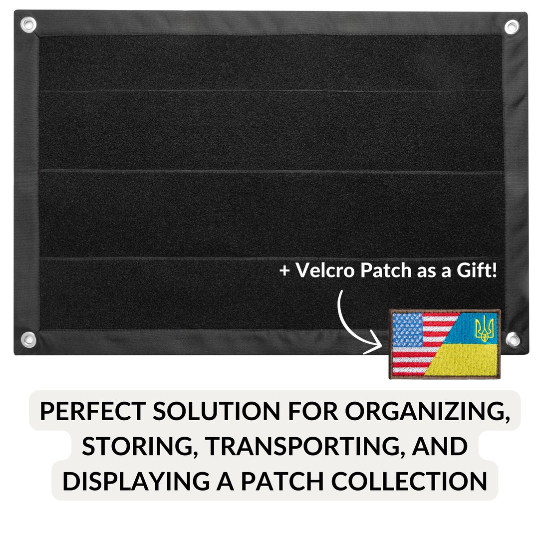 Military Patch Display Board, Durable Patch Display, Velcro Wall Panel