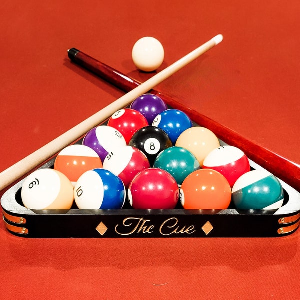Personalized Billiard Rack | Custom Engraving | Pool Triangle | Billiards Triangle | Gift for Him | Her | Wedding | Anniversary