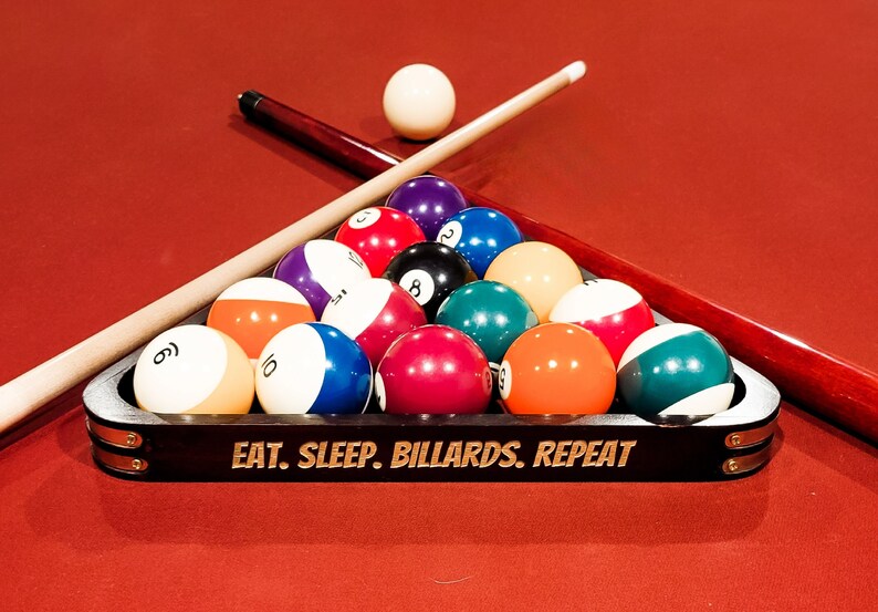 Personalized Pool Triangle Billiards Triangle Gift for Him Her Wedding ...