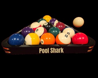 Handcrafted Billiards Triangle: Custom Pool Rack