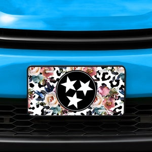 TN Boho Floral - Vanity License Plate