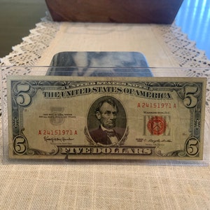 5 Dollar Red Seal Note, Series 1963