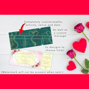Print at Home Valentinstag & Muttertag Anpassbare Gutscheine, Spa Day, Nachmittagstee, Geschenkkarte, anpassbare Gutschein, romantisches Geschenk.