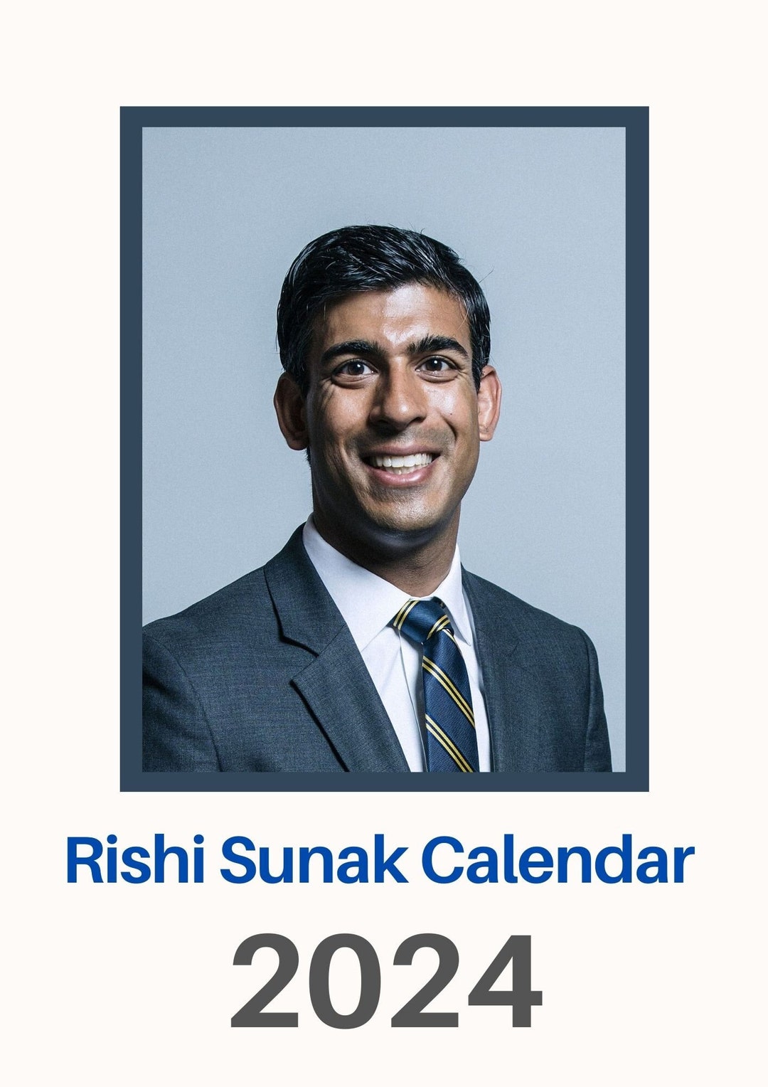 Rishi sunak calendar 2024 count the days with rishi etsy uk
