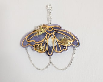 Crystal Moth Wall Hanging Decor