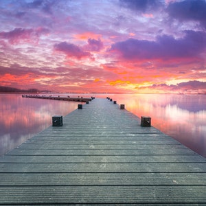 sunset lake digital download