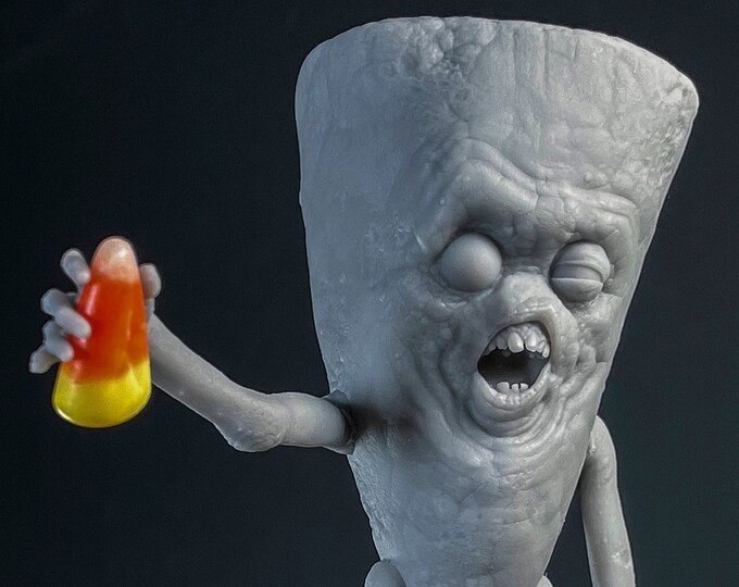 3D Printed Spooky Halloween Candy Corn Zombie Etsy