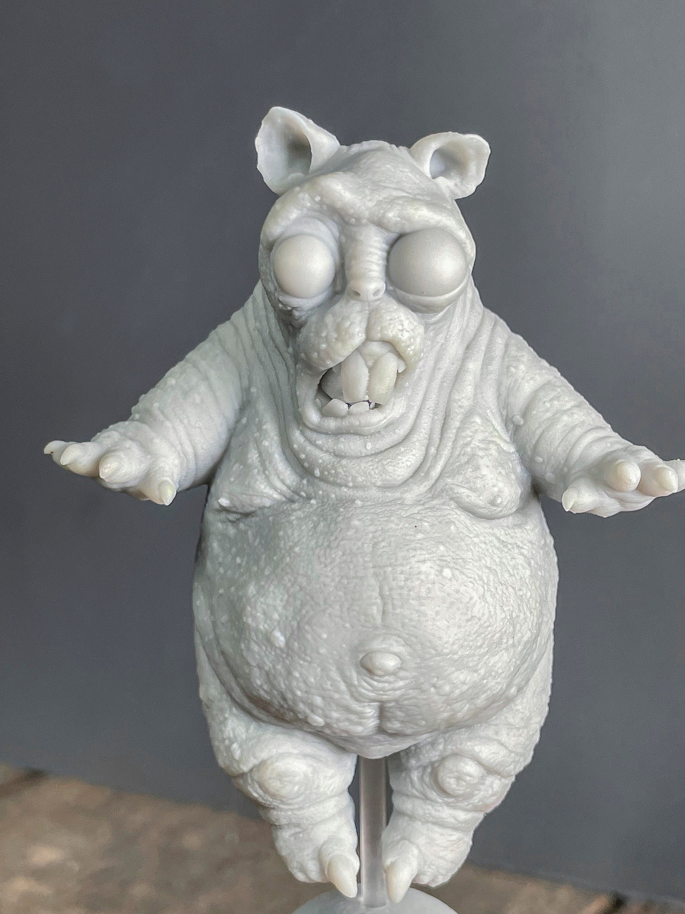 3D Printed Spooky Cute Ghost Zombie Hamster - Etsy