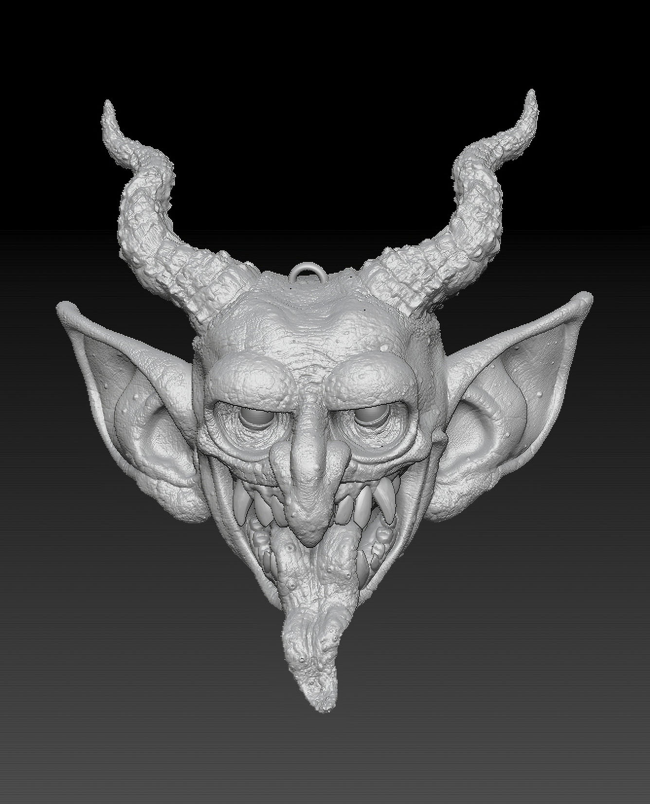3D Printable Krampus Holiday Christmas Ornament - Etsy