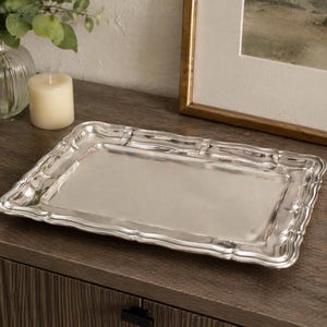 Vassoio WMF placcato in argento, prodotto in Germania, vassoio rettangolare vintage, piccolo vassoio da portata, vassoio da toeletta, decorazione elegante