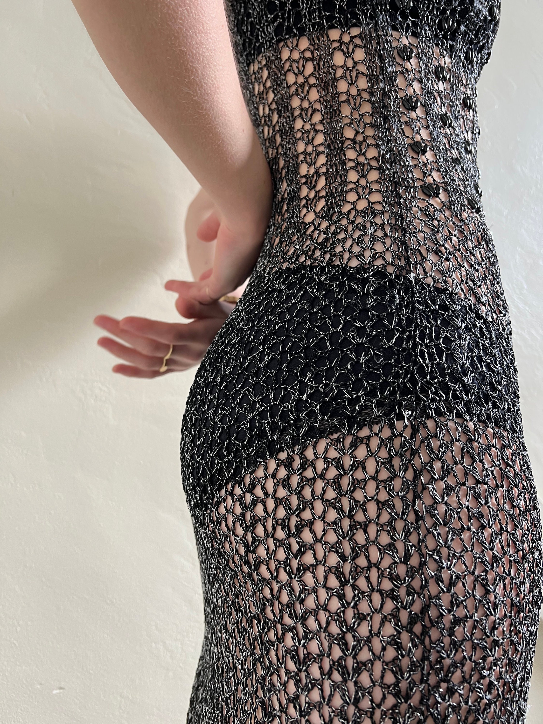 Y2K Beaded Strapless Dress and Jacket Set