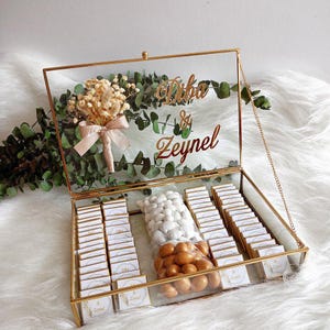 Gepersonaliseerde chocoladegeschenkdoos voor bruiloften, verlovingen en evenementen - gepersonaliseerde feestartikelen voor elke gelegenheid