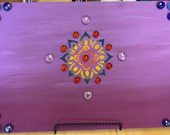 Œuvre d’art de mandala peinte à la main par Misty Mountain General Store