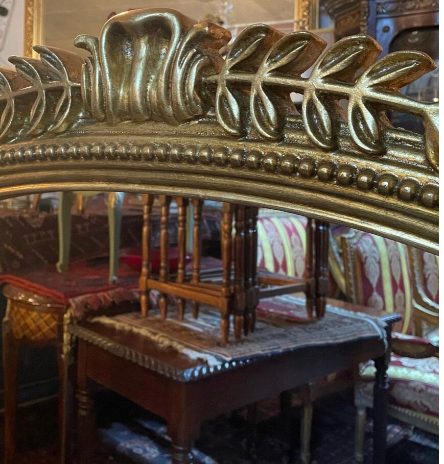 Beautiful Victorian Style Gilt Wood Overmantle Mirror Etsy UK