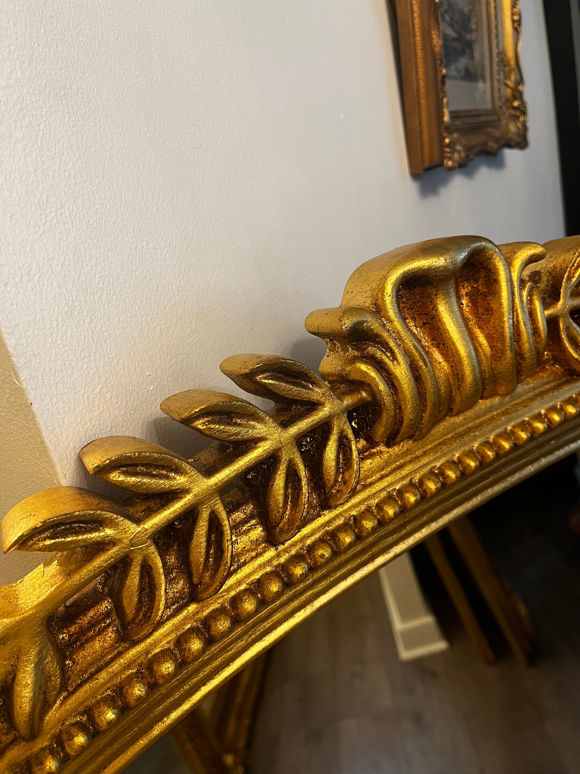 Beautiful Victorian Style Gilt Wood Overmantle Mirror Etsy UK