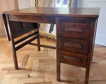 Wonderful 1930s Oak Writing Desk