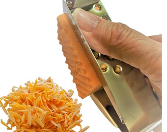 SAFEGRATE Hand Guard Protector for Grating, Slicing, Zesting and Shredding Cheese, Vegetables, Citrus Food, Ginger etc on any size grater.