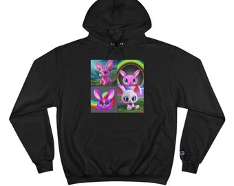 Bunny Santa Champion Hoodie