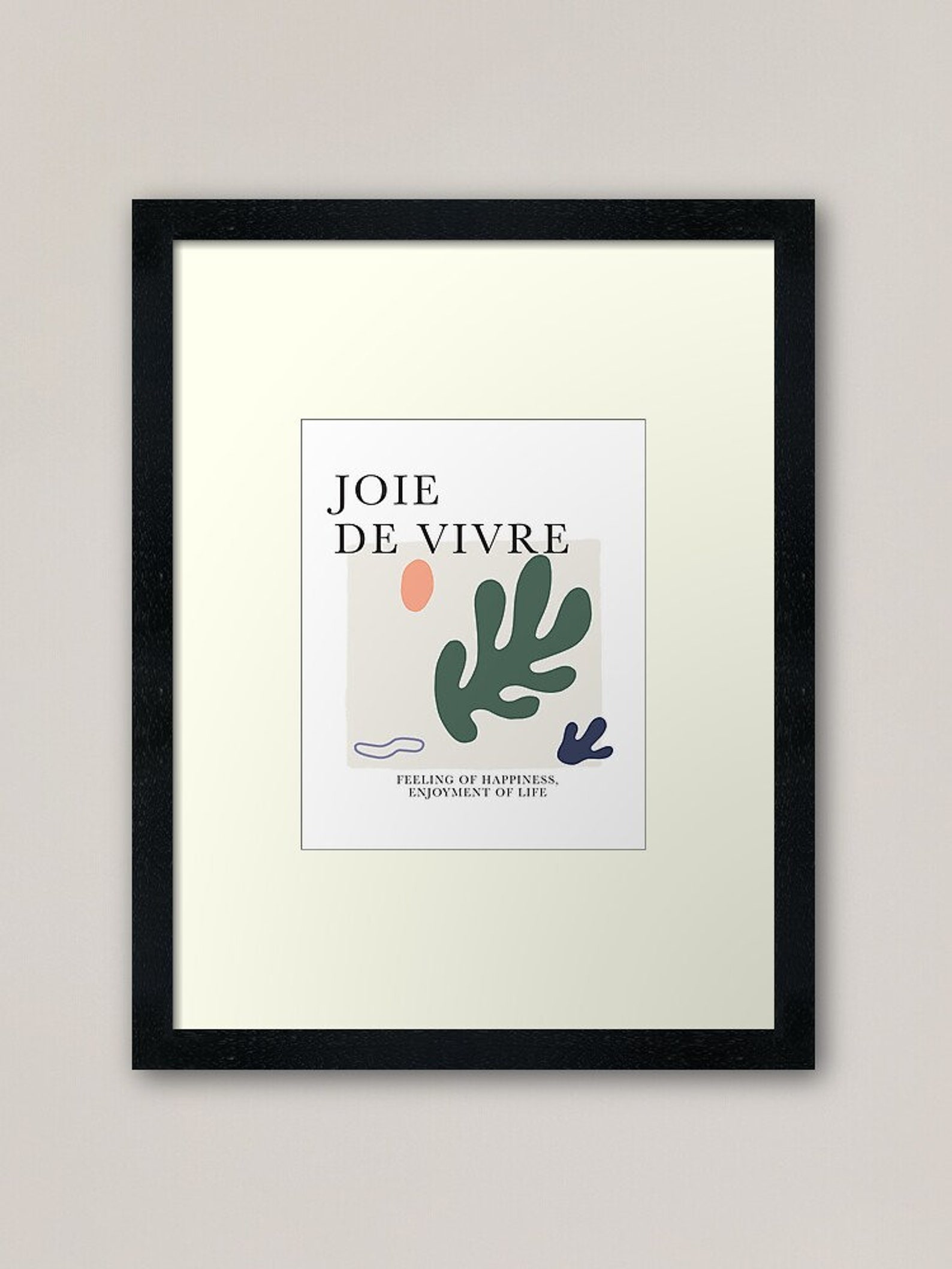 Joie De Vivre / Joy of Living Wall Print / Printable / Digital ...